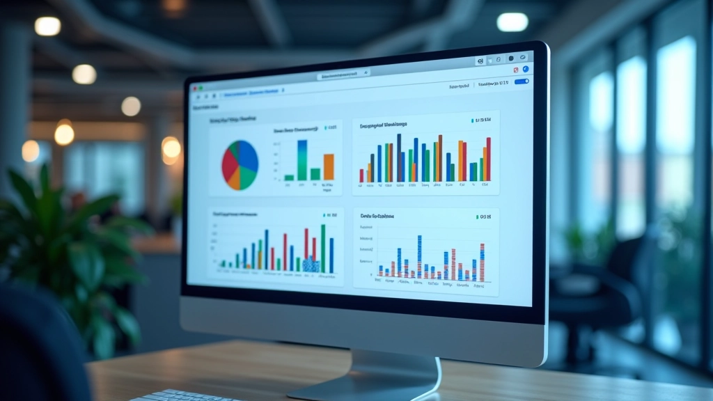 Tableau de bord numérique affichant des indicateurs économiques et des graphiques de tendances en temps réel